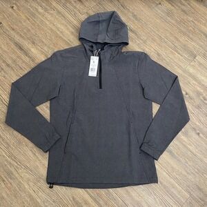 NWT Men's Adidas Club Anorak Gray Black 1/4  Zip Golf Jacket‎ IS8880 Small S